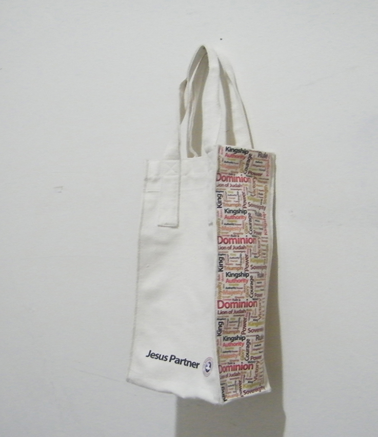 Jesus Parter 棉布袋加工、有底有側燙畫